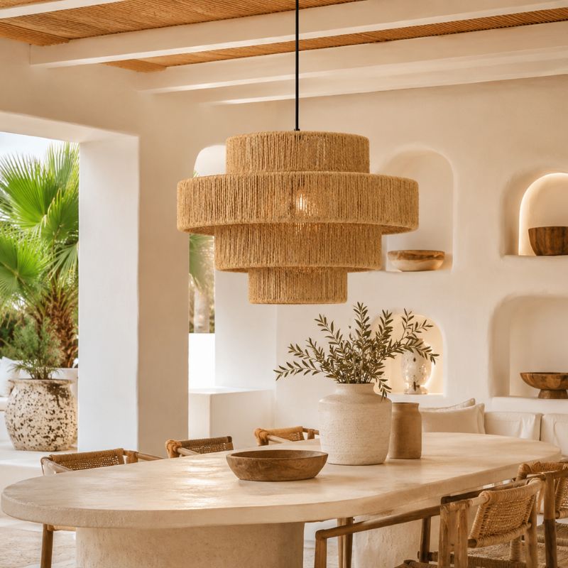 Jute hanglamp Jada - 4shine